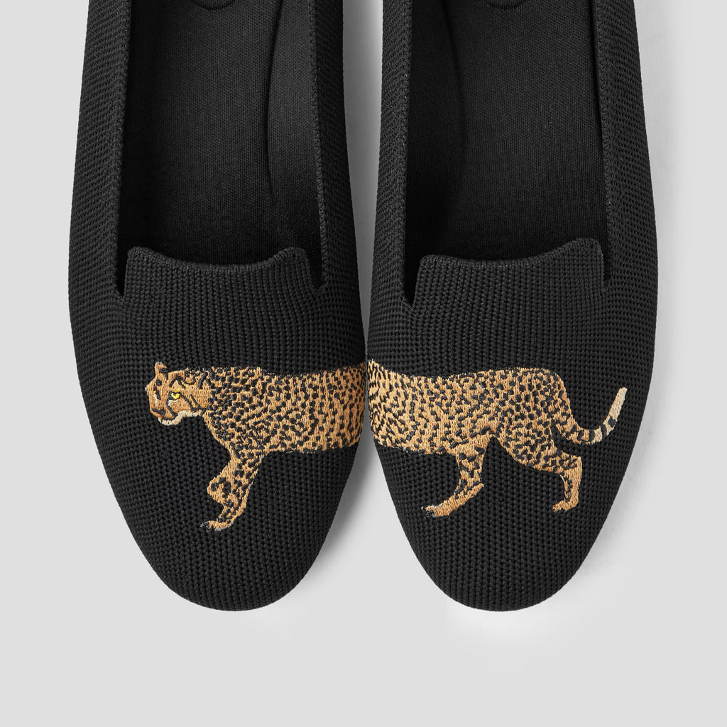 STELLTHREAD Round-Toe Embroidered Loafers (Audrey)