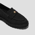 STELLTHREAD Round-Toe Platform Chunky Heel Loafers