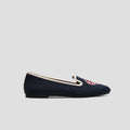 STELLTHREAD Round-Toe Embroidered Loafers (Audrey)