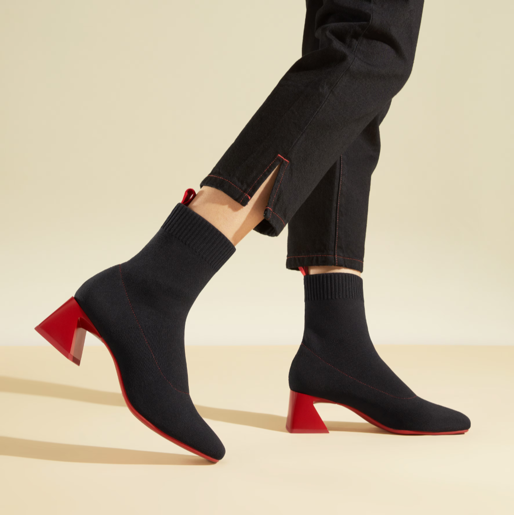 STELLTHREAD  Square-Toe Water-Repellent Block Heeled Boots