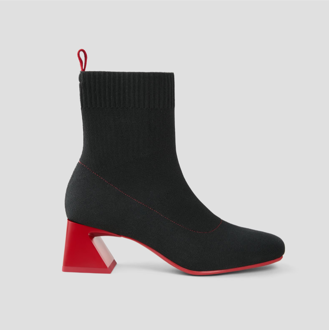 STELLTHREAD  Square-Toe Water-Repellent Block Heeled Boots