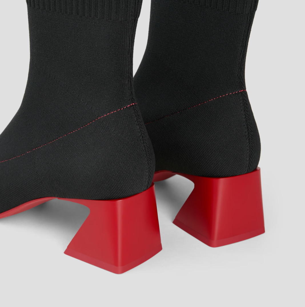 STELLTHREAD  Square-Toe Water-Repellent Block Heeled Boots