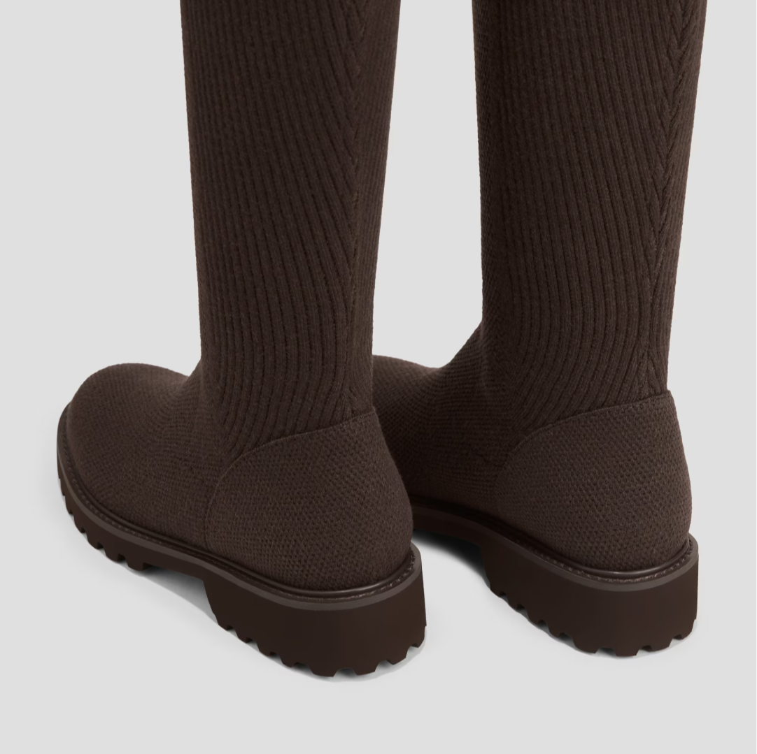 STELLTHREAD  Round-Toe Stretchy Wool Knee-High Boots