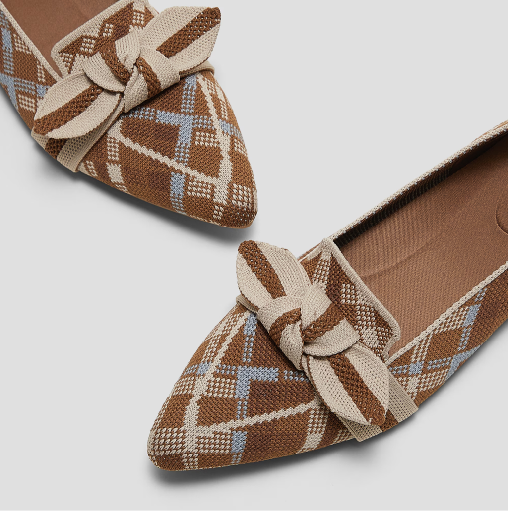 STELLTHREAD  Pointed-Toe Bow Loafers