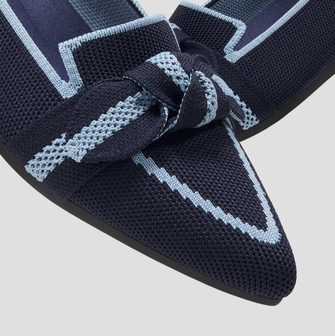 STELLTHREAD  Pointed-Toe Bow Loafers